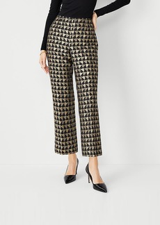 Ann Taylor The Flared Ankle Pant in Geo Jacquard