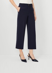 Ann Taylor The Kate Wide Leg Crop Pant in Crepe
