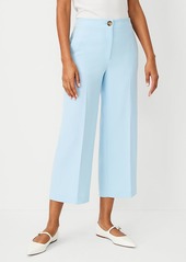 Ann Taylor The Kate Wide Leg Crop Pant in Crepe
