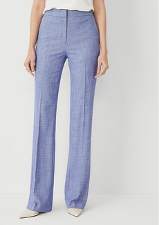 Ann Taylor The High Rise Pleated Taper Pant in Cross Weave - Curvy Fit