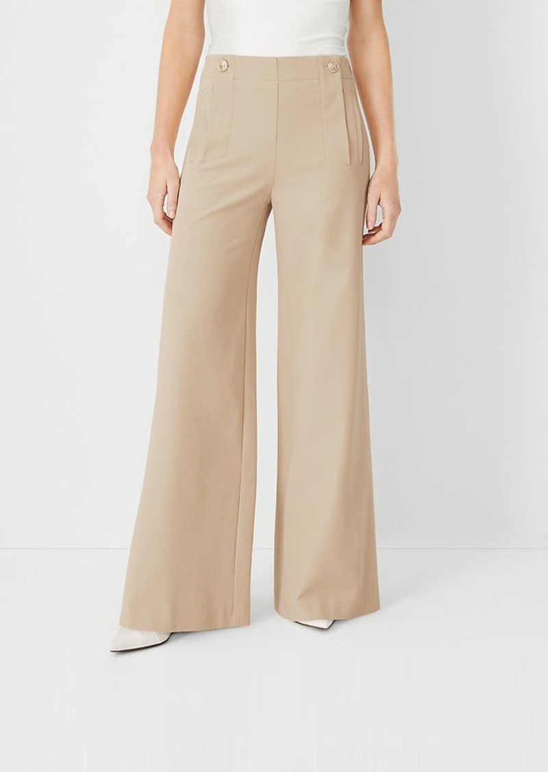 Ann Taylor The Sailor Palazzo Pant in Twill