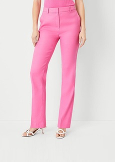 Ann Taylor The High Rise Slim Straight Pant in Linen Blend