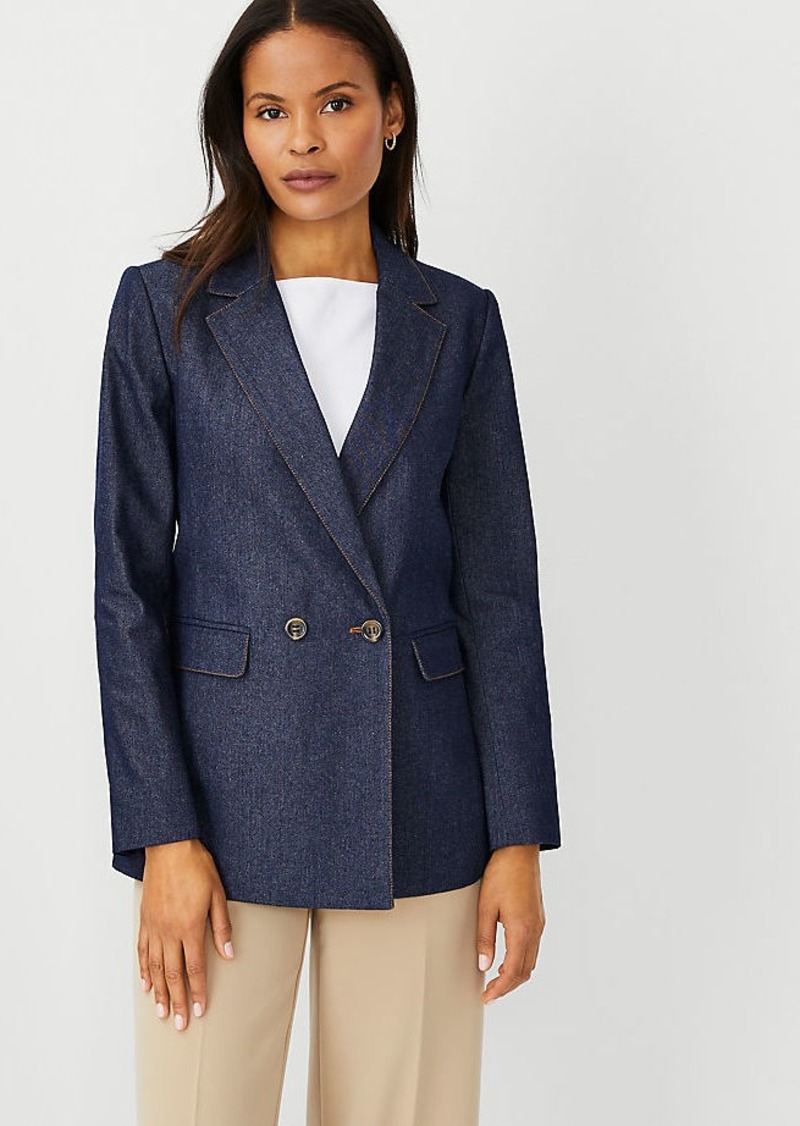 Ann Taylor The Long Double Breasted Blazer