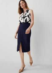 Ann Taylor The Long Pencil Skirt in Textured Drape