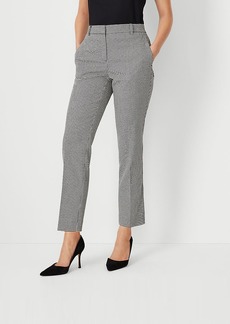 Ann Taylor The Mid Rise Eva Ankle Pant in Houndstooth - Curvy Fit