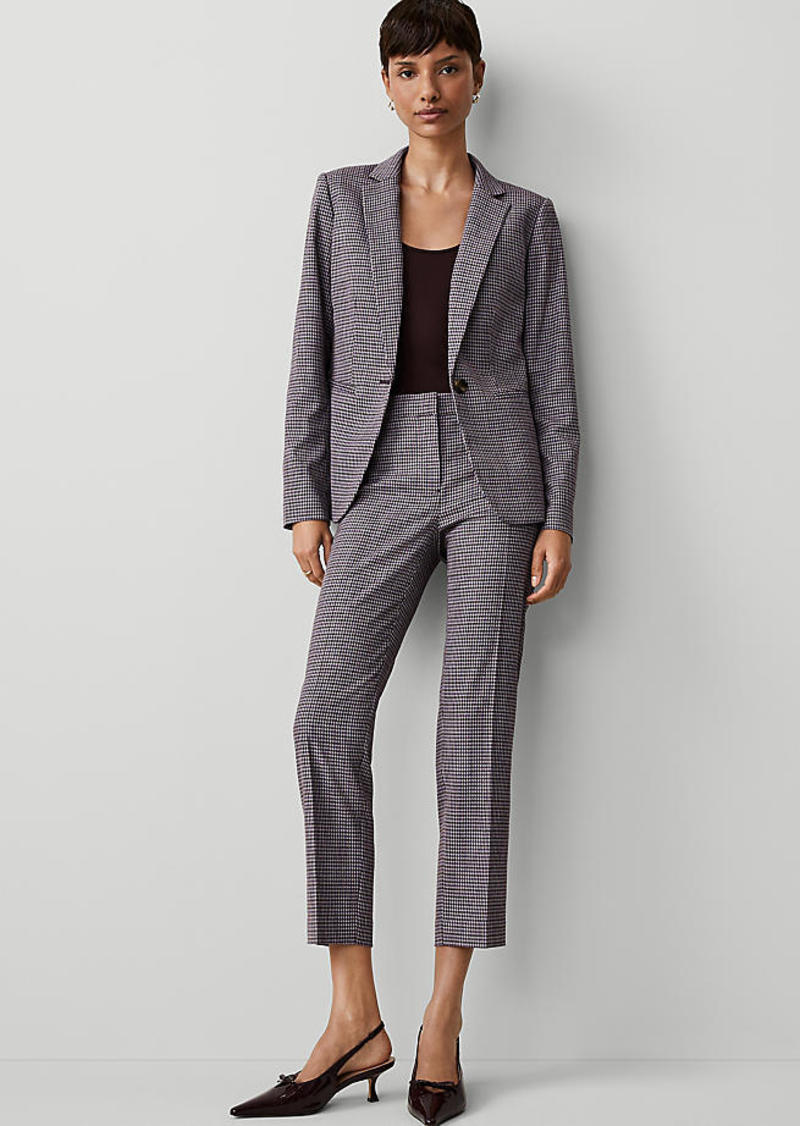 Ann Taylor The Mid Rise Eva Ankle Pant in Houndstooth