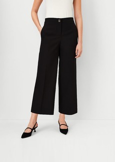 Ann Taylor The Mid Rise Kate Wide Leg Crop Pant in Texture