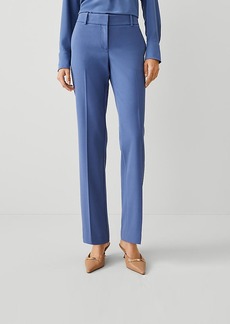 Ann Taylor The Mid Rise Straight Pant in Seasonless Stretch - Curvy Fit