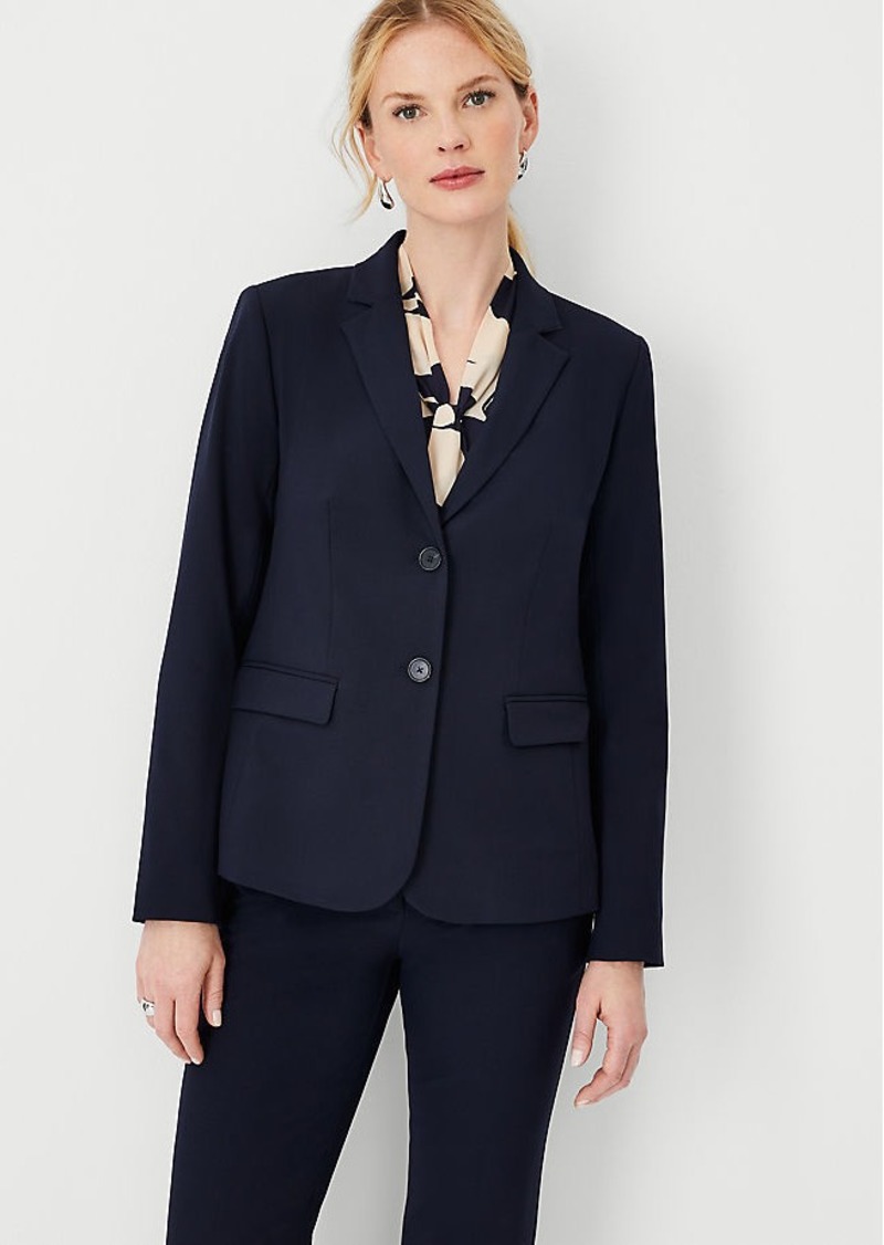 Ann Taylor The Notched Two Button Blazer in Seasonless Stretch - Curvy Fit