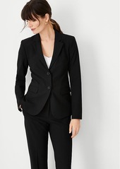 Ann Taylor The Notched Two Button Blazer in Seasonless Stretch