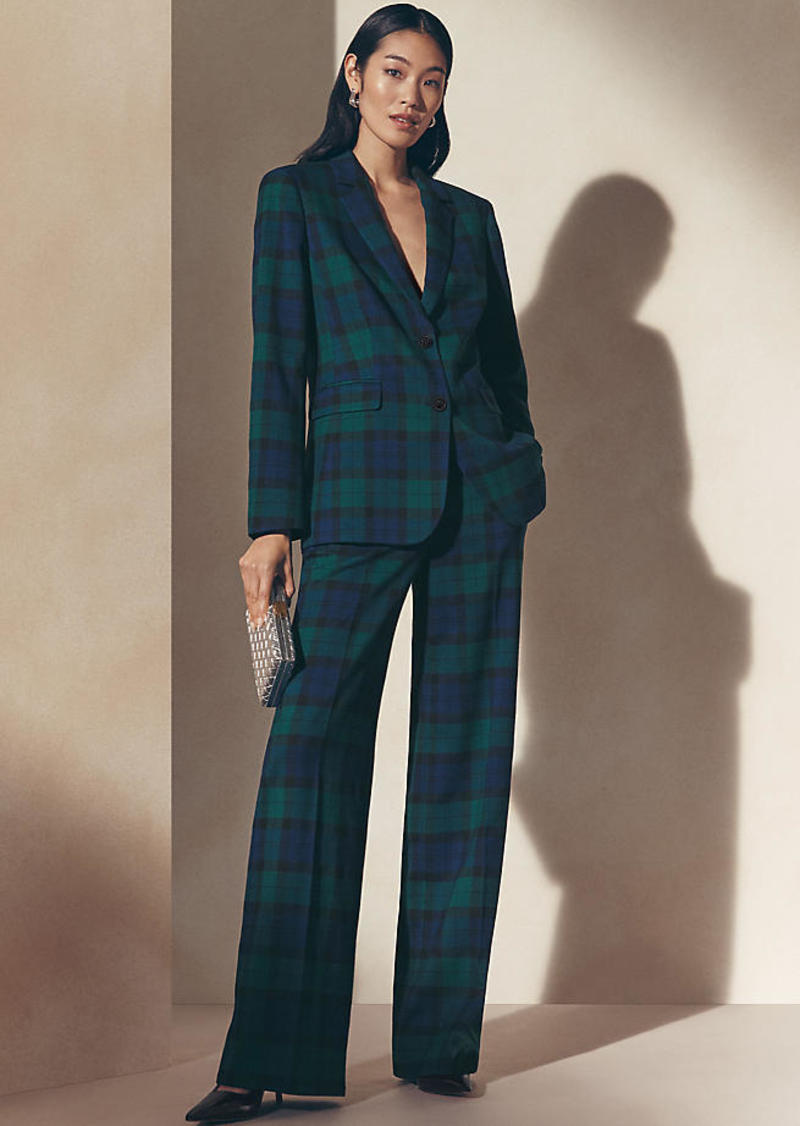 Ann Taylor The Perfect Wide-Leg Pant in Tartan