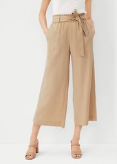 Ann Taylor The Petite Belted Crop Pant