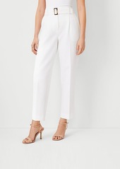 Ann Taylor The Petite Belted Taper Pant - Curvy Fit
