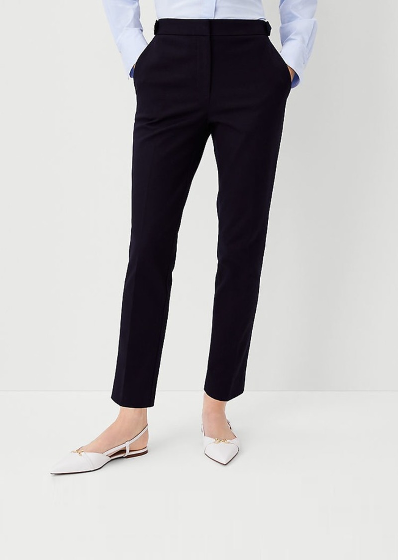 Ann Taylor The Petite Button Tab High Rise Eva Ankle Pant