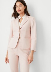 Ann Taylor The Petite Cropped Two Button Blazer in Stretch Cotton