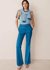 Ann Taylor The Petite Cuffed Trouser Pant in Linen Twill