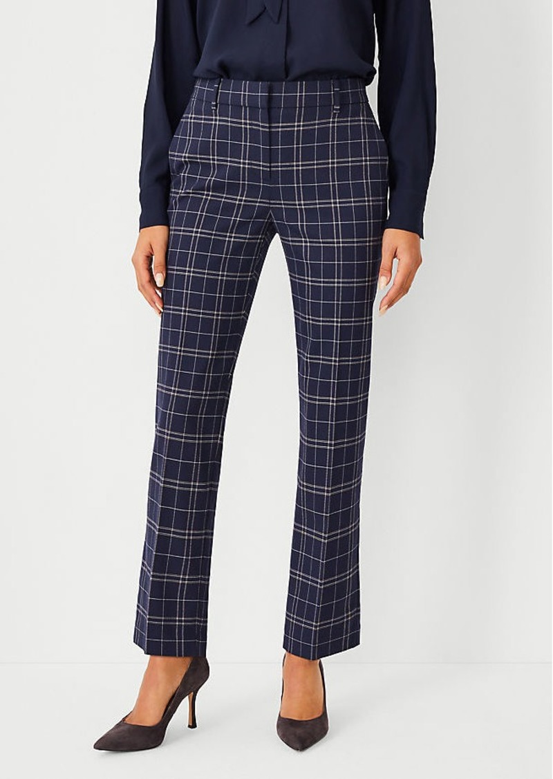 Ann Taylor The Petite Eva Ankle Pant in Plaid - Curvy Fit