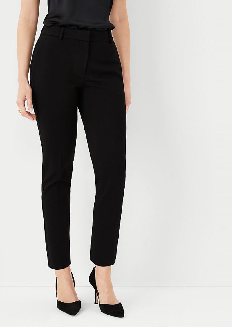 Ann Taylor The Petite Eva Ankle Pant in Knit Twill - Curvy Fit
