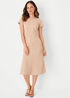 Ann Taylor The Petite Flare Dress in Double Knit