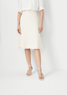 Ann Taylor The Petite Flare Skirt in Fluid Crepe