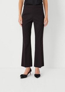 Ann Taylor The Petite Flared Ankle Pant in Jacquard