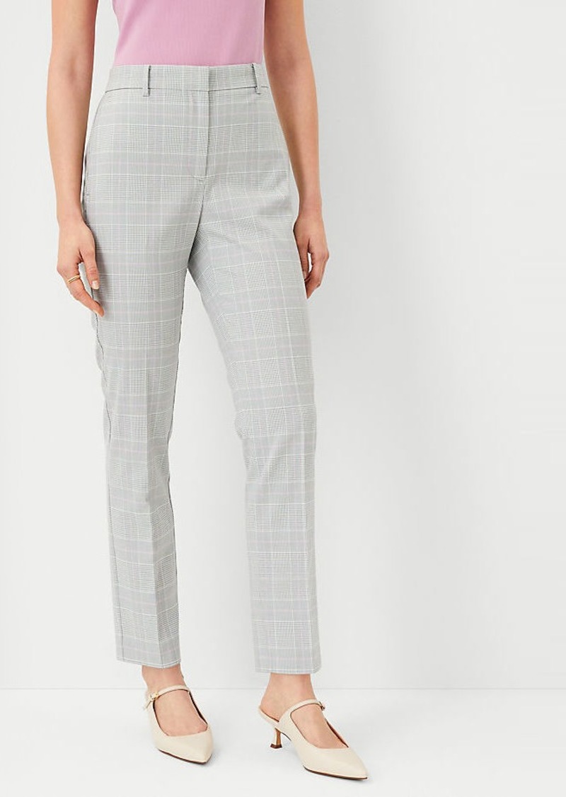 Ann Taylor The Petite High Rise Ankle Pant in Plaid - Curvy Fit