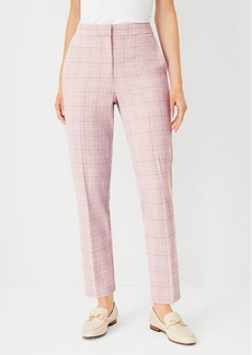 Ann Taylor The Petite High Rise Ankle Pant in Plaid - Curvy Fit