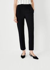 Ann Taylor The Petite High Rise Eva Easy Ankle Pant in Twill