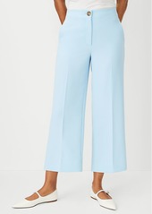 Ann Taylor The Petite Kate Wide Leg Crop Pant in Crepe - Curvy Fit
