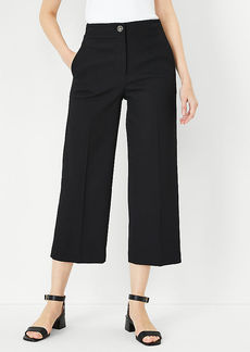 Ann Taylor The Petite High Rise Kate Wide Leg Crop Pant in Texture