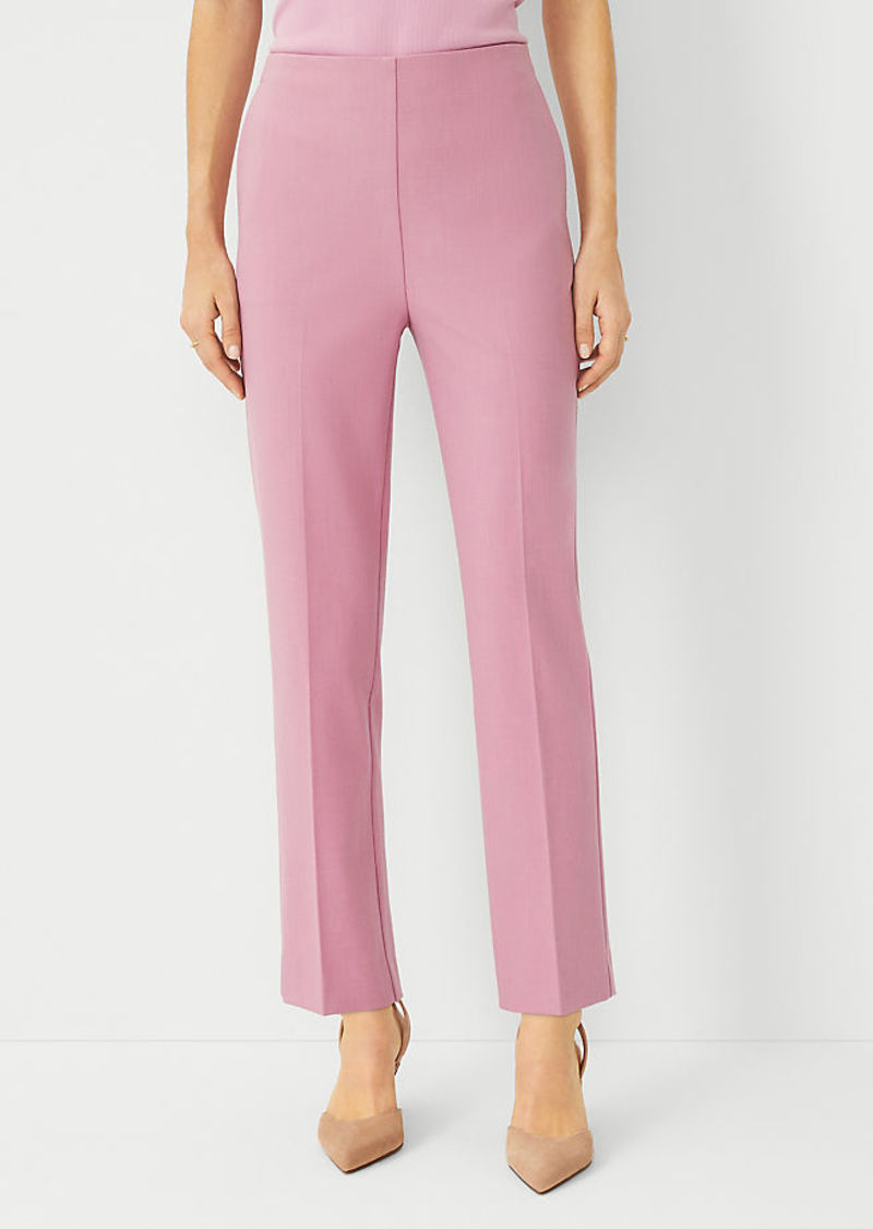 Ann Taylor The Petite High Rise Side Zip Ankle Pant in Bi-Stretch - Curvy Fit