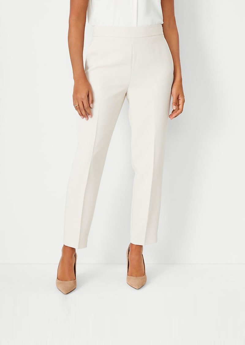 Ann Taylor The Petite Side Zip Ankle Pant in Fluid Crepe