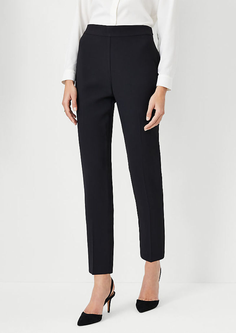 Ann Taylor The Petite Side Zip Ankle Pant in Fluid Crepe