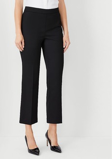 Ann Taylor The Petite High Rise Side Zip Flare Ankle Pant in Sateen