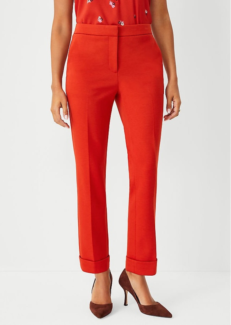 Ann Taylor The Petite High Waist Everyday Ankle Pant in Double Knit - Curvy Fit