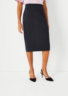 Ann Taylor The Petite High Waist Seamed Pencil Skirt in Double Knit