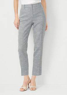 Ann Taylor The Petite Mid Rise Eva Ankle Pant in Texture