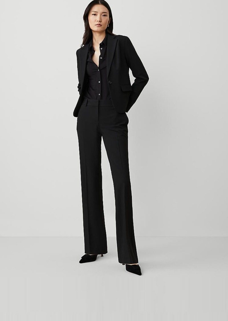 Ann Taylor The Petite Mid Rise Trouser Pant in Seasonless Stretch