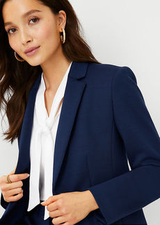 Ann Taylor The Petite Notched Two Button Blazer in Double Knit
