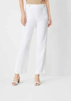 Ann Taylor The Petite Pencil Sailor Pant in Linen Twill - Curvy Fit