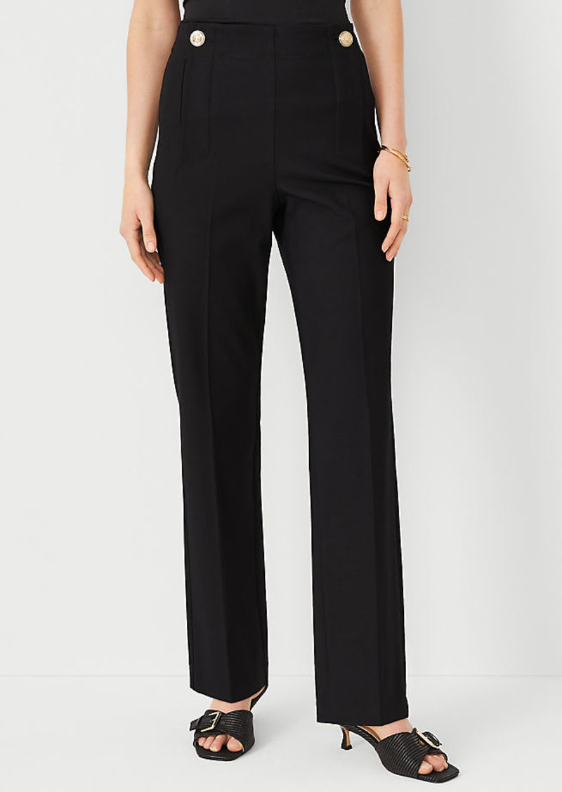Ann Taylor The Petite Pencil Sailor Pant in Twill - Curvy Fit