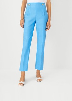 Ann Taylor The Petite Sailor Pencil Pant in Linen Twill - Curvy Fit
