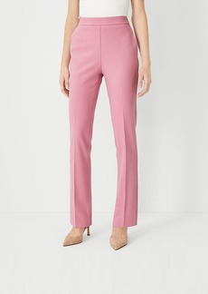 Ann Taylor The Petite Side Zip Straight Pant in Bi-Stretch - Curvy Fit