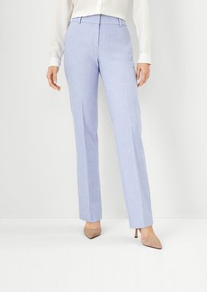 Ann Taylor The Petite Straight Pant in Cross Weave - Curvy Fit