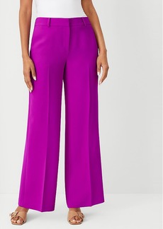 Ann Taylor The Petite Wide Leg Pant in Crepe - Curvy Fit