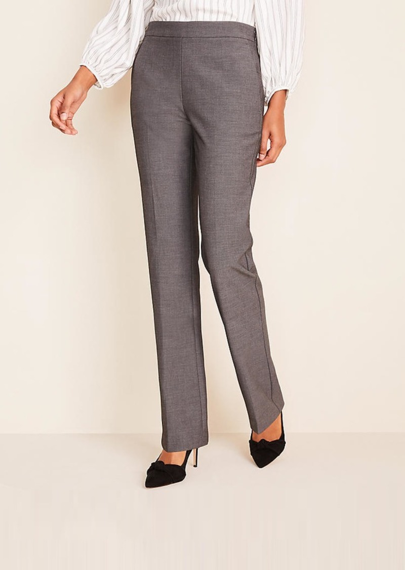 Ann Taylor The Side Zip Straight Pant in Bi-Stretch