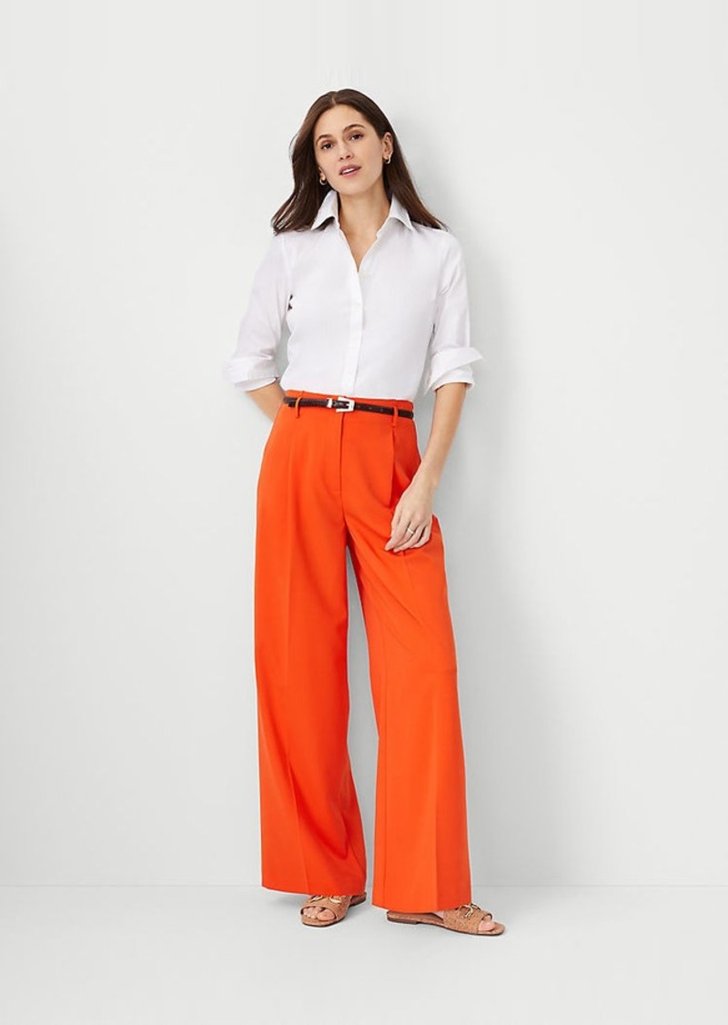 Ann Taylor The Single Pleated Wide Leg Pant