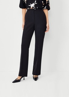 Ann Taylor The Slim Straight Pant in Fluid Crepe - Curvy Fit