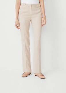 Ann Taylor The Sophia Straight Pant in Textured Crosshatch - Curvy Fit