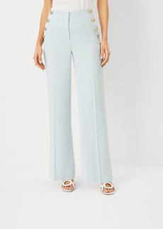 Ann Taylor The Straight Sailor Pant in Crosshatch